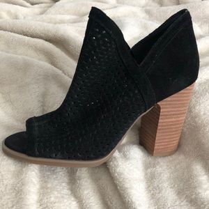 Lucky Brand Peep Toe Booties- Never worn!